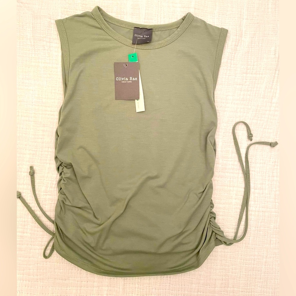 Cute sage green top!